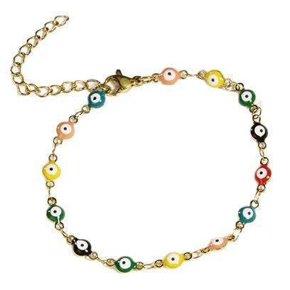 Wholesale  Stainless Steel Jewelry Retro Devil's Eye Geometric Bracelet