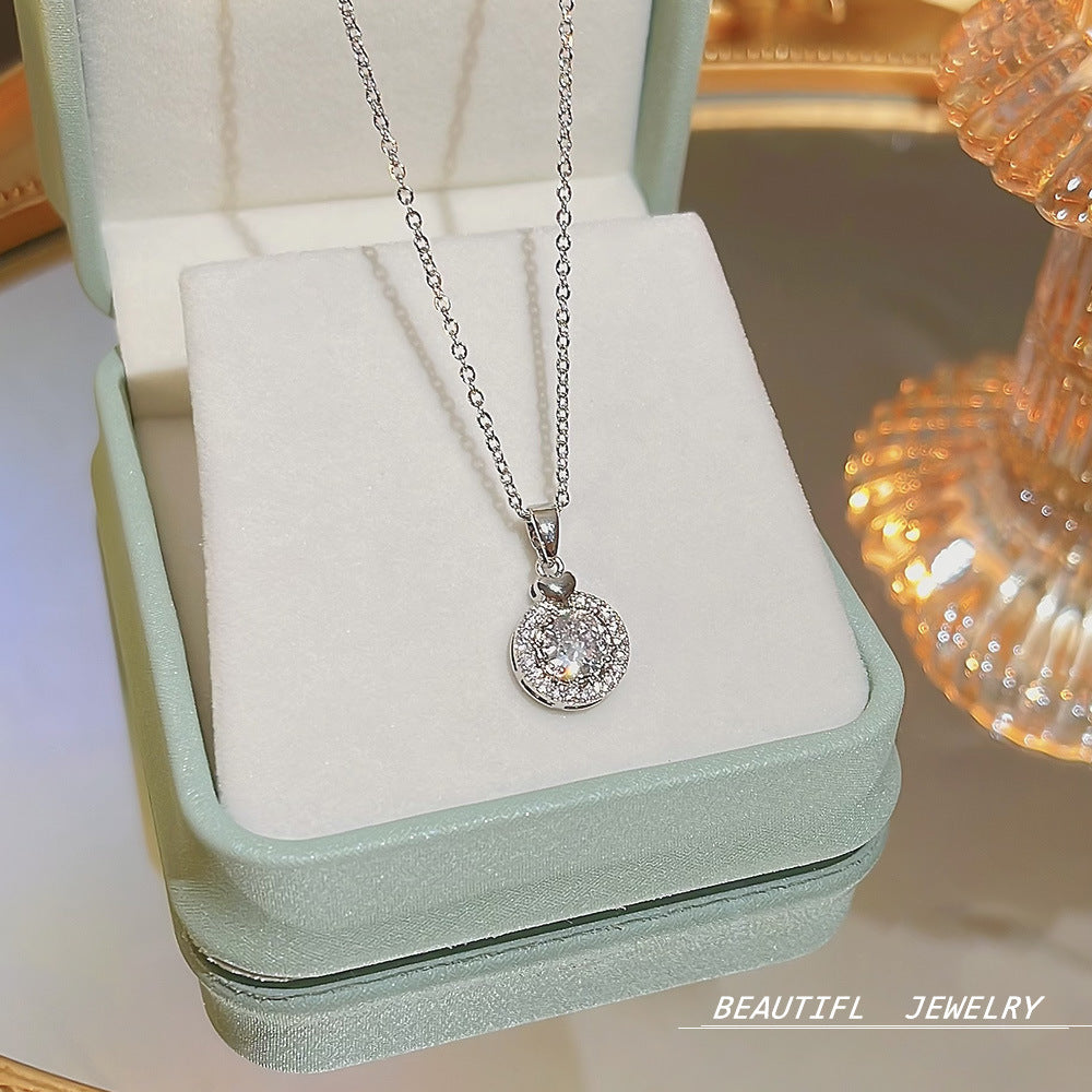 Wholesale Titanium Steel Clavicle Chain Choker Necklace ACC-NE-Xiyue004