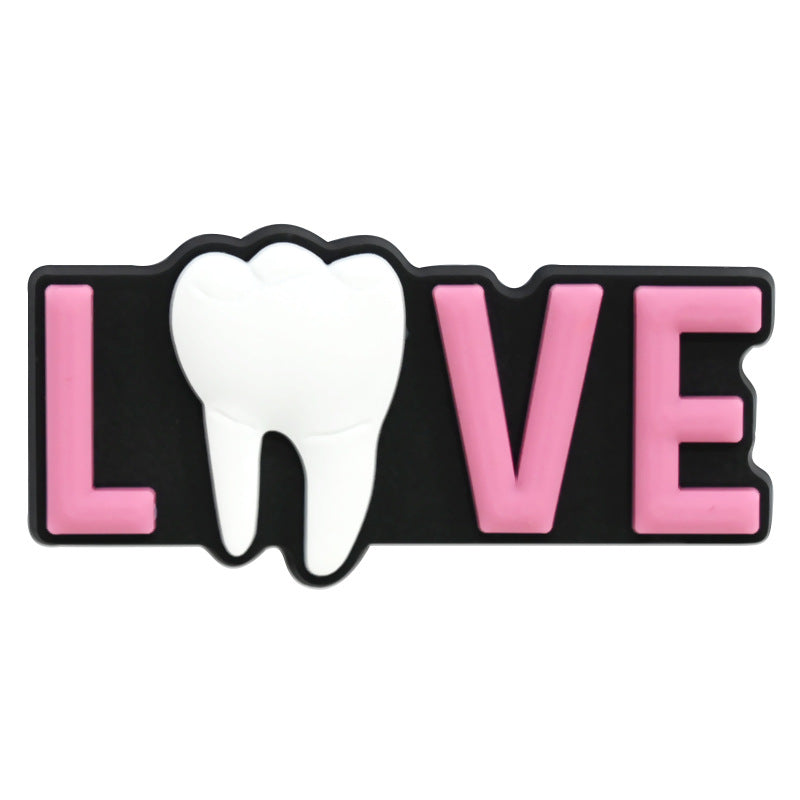 Wholesale Random 100pcs Protect Teeth Shoes Accessories Shoes Charms