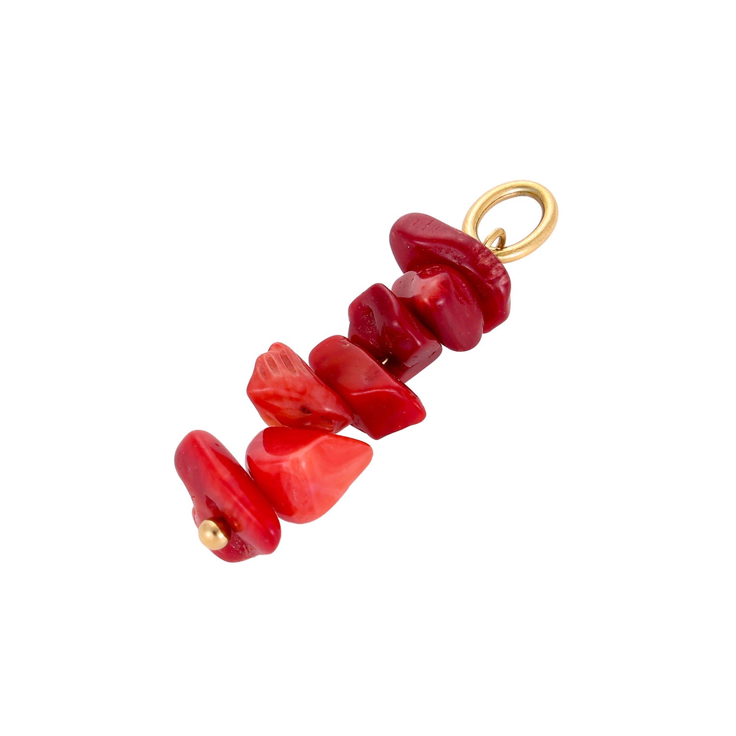 Wholesale  Irregular Gravel Cute Ice Cream Natural Stone Turquoise Stainless Steel Pendant