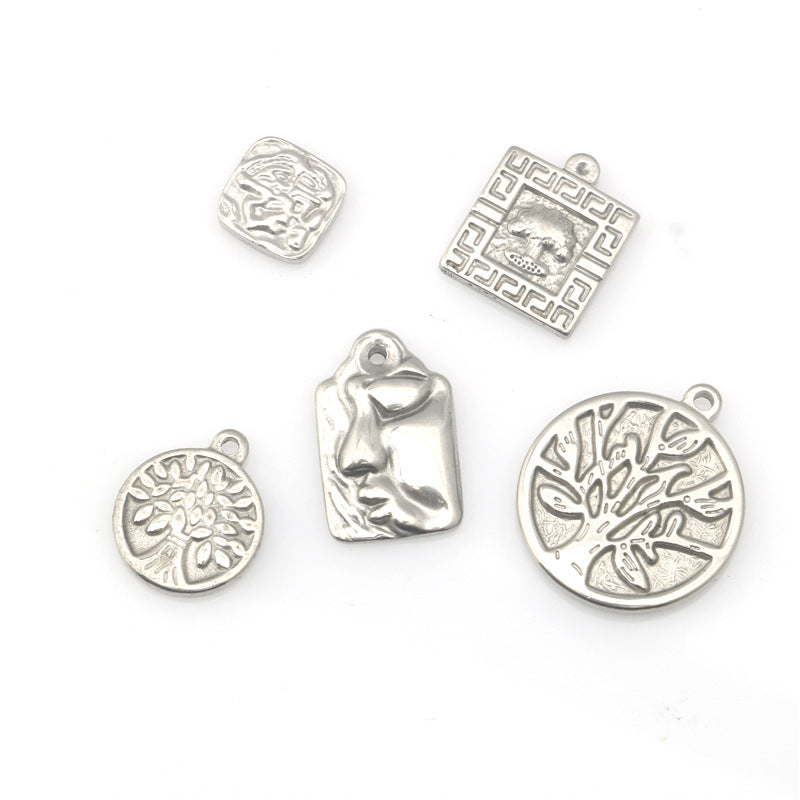 Wholesale stainless steel tree of life pattern pendant