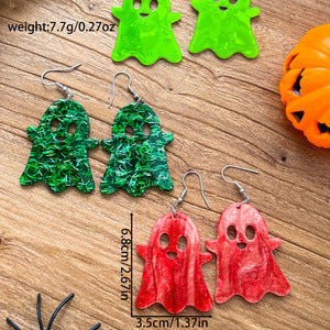 Wholesale Funny Ghost  Acrylic Earrings Fashion Accessory for Party Gift