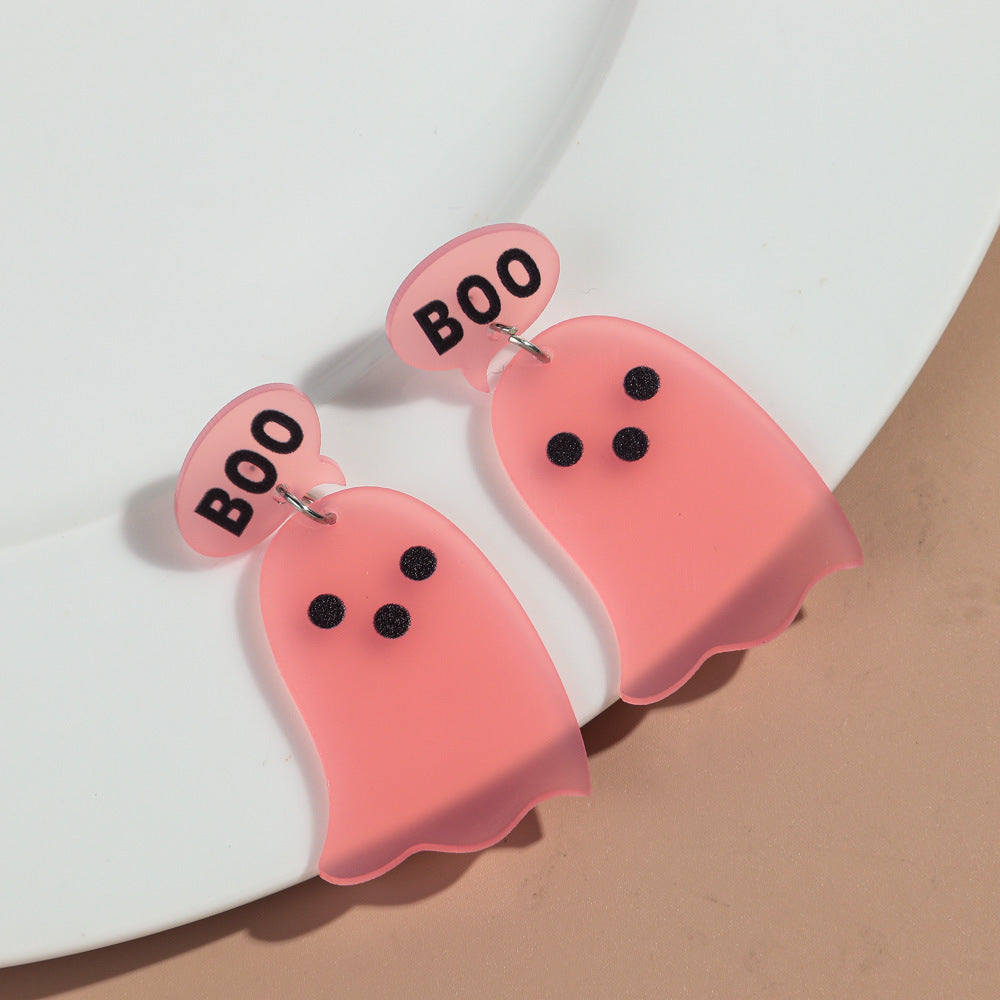 Wholesale Halloween Carnival Party Ghost Earrings Acrylic  Earrings