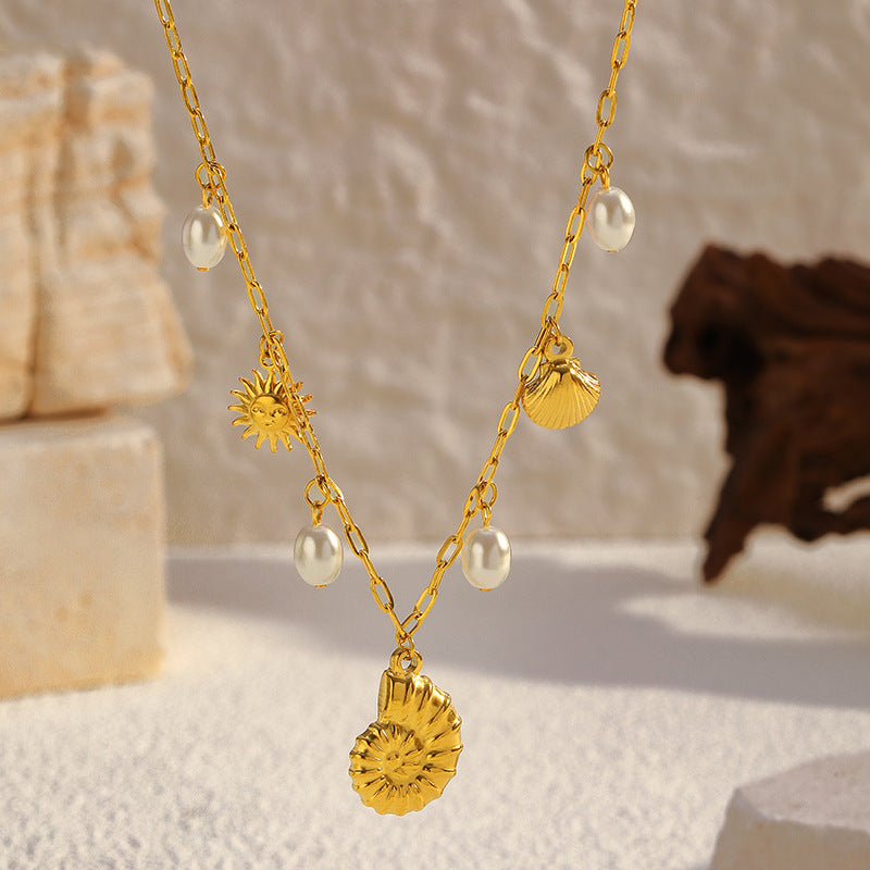 Wholesale Stainless Steel Marine Series High-End Necklace