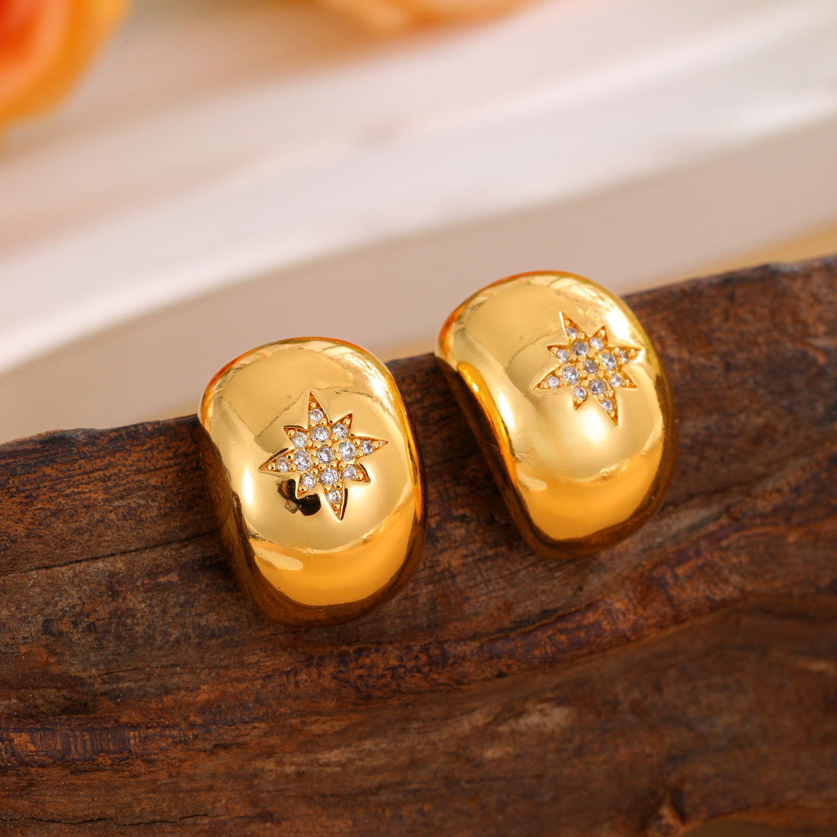 Wholesale stainless steel earrings  gold-plated earrings