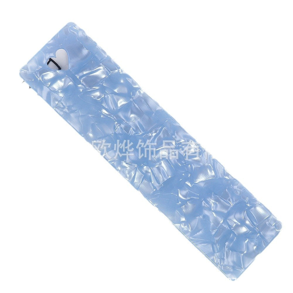 Wholesale 10PCS DIY Textured Acrylic Heart-shaped Bookmark with Keyhole Design