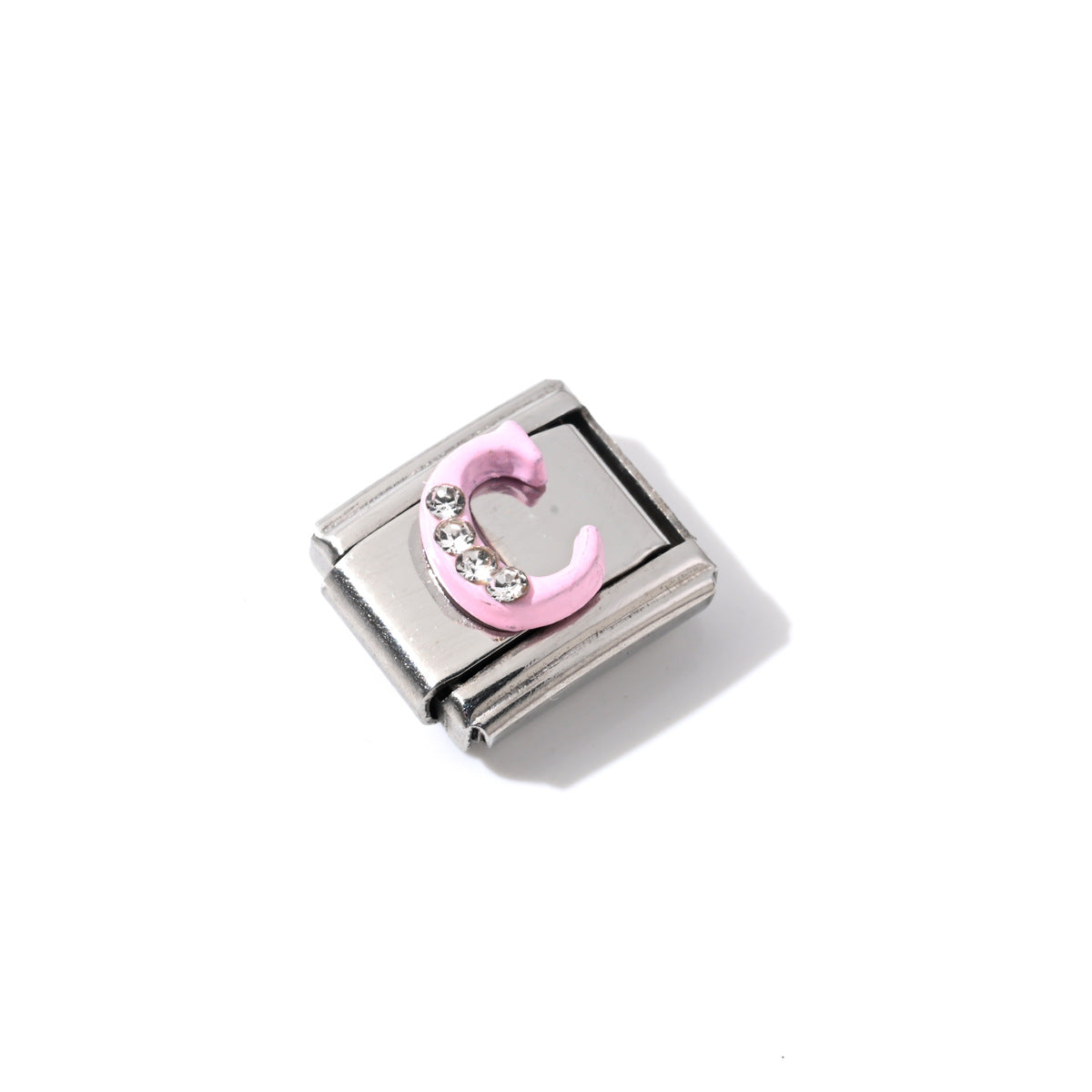 Wholesale Korean Style Stainless Steel Letter Charms for DIY Bracelet Jewelry Fashion Accessory