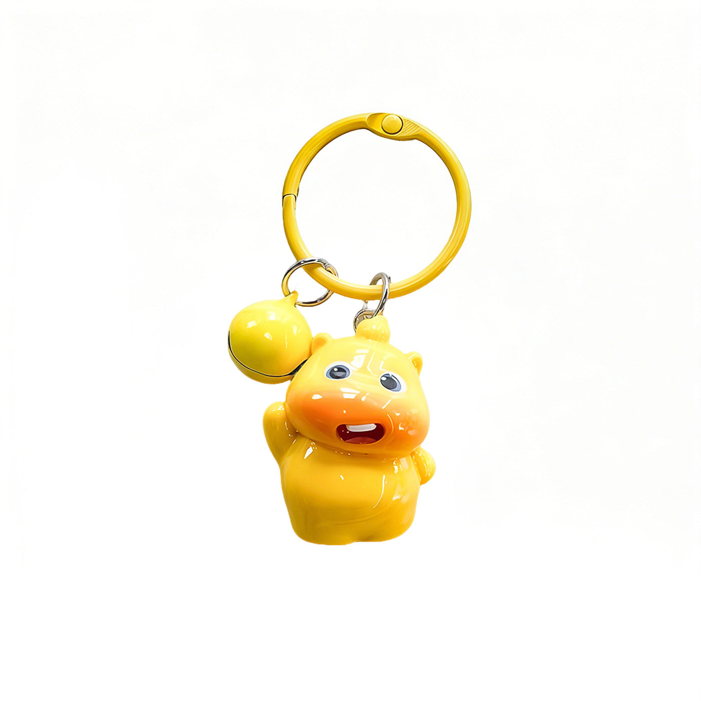 Wholesale Cute 3D Capybara Bell Keychain Plastic Resin Decorative Accessory Gift for Students