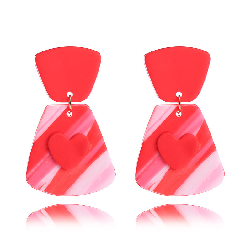 Wholesale Valentine's Day Supply Soft Pottery  Love Earrings
