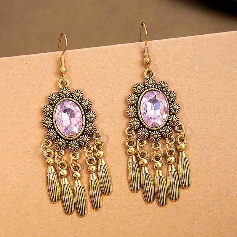 Wholesale Retro ethnic style tassel earrings