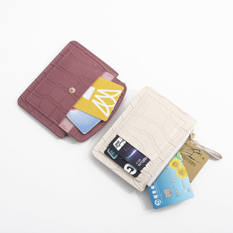 Wholesale Black PU Expandable Cardholder Wallet For Women Retro Lock Design Everyday Gift