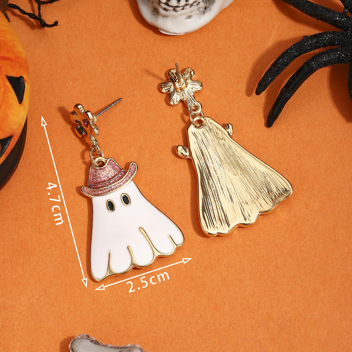 Wholesale Zinc Alloy Cute Ghost Earrings,   Party Jewelry Accessory