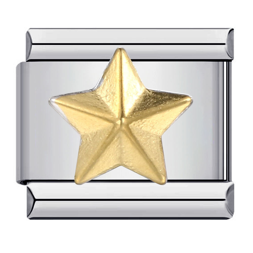 Wholesale Italian Charm Bracelet 9mm DIY Splicing Removable Simple Gold Pattern Stainless Steel Composable Bracelet