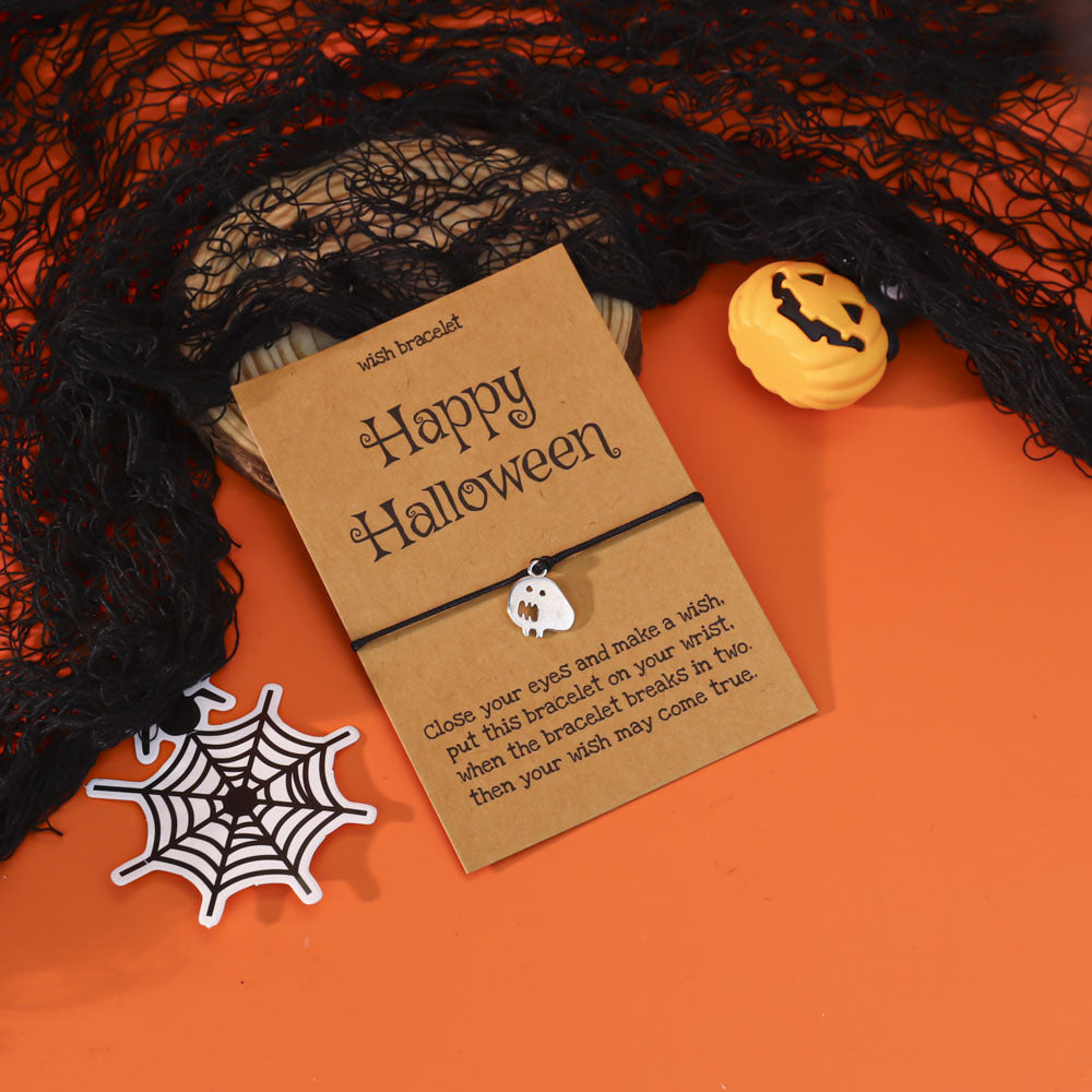 Wholesale  Oil Drop Pendant Evil Pumpkin Ghost Bracelet