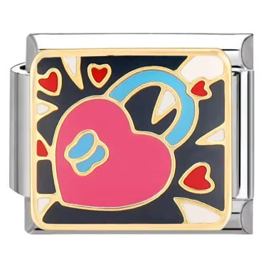 Wholesale Italian Charm Bracelet 9mm DIY Splicing English Style Stainless Steel Composable Bracelet