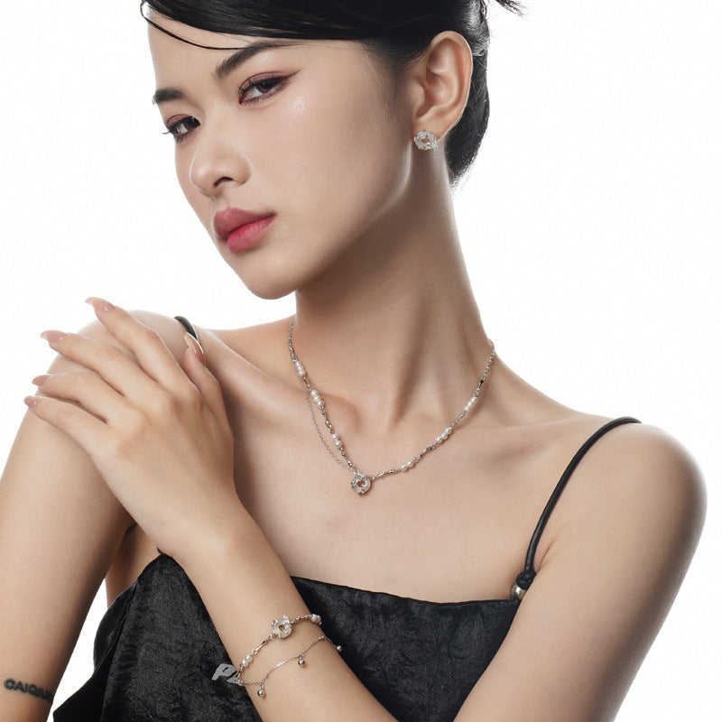 Wholesale Ethnic Style S925 Sterling Silver Peace Buckle Bracelet ACC-BT-YWE002