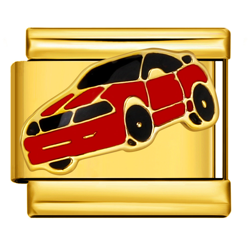 Wholesale Italian Charm Bracelet 9mm DIY Splicing Cute Creative Stainless Steel Composable Bracelet