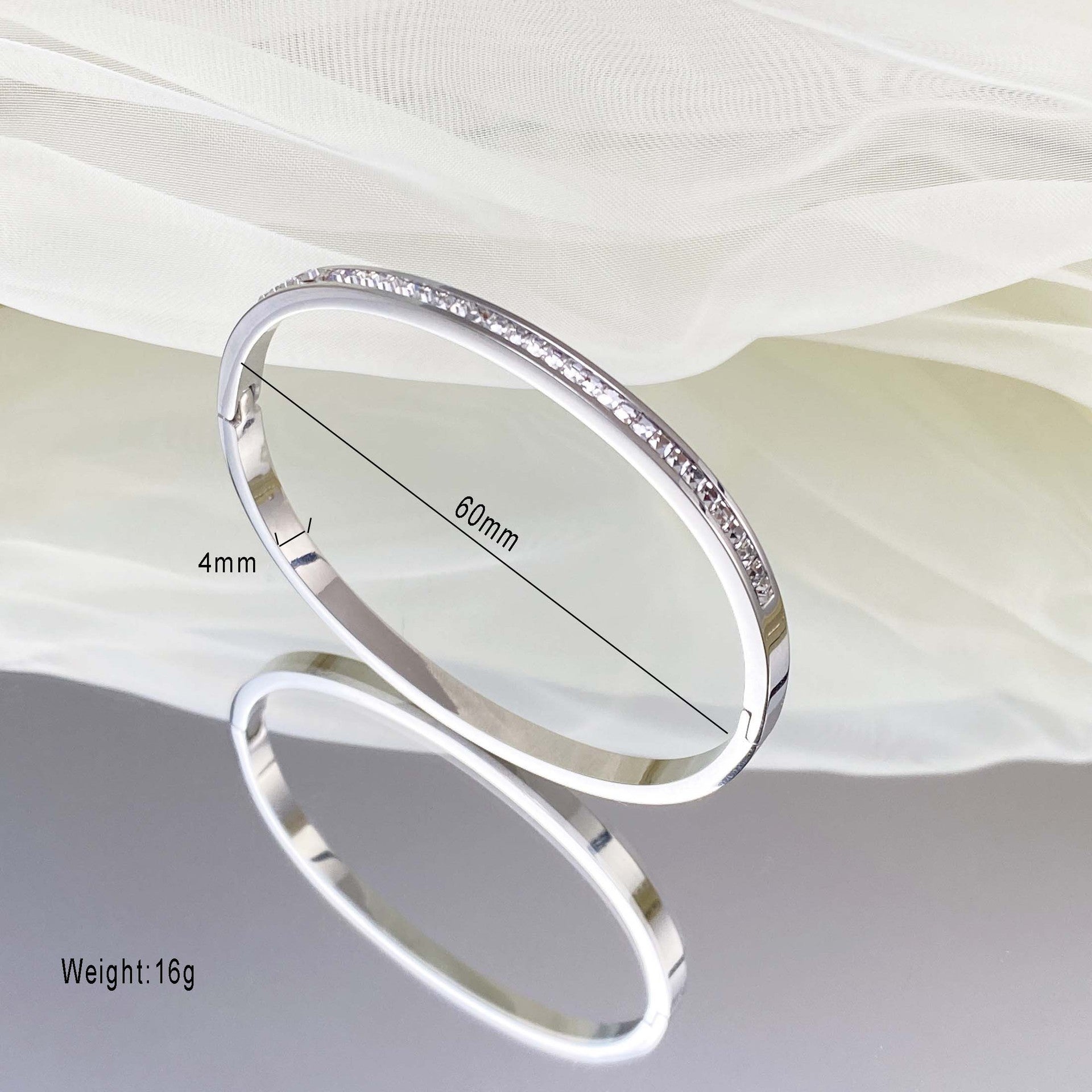 Wholesale Gypsophila Titanium Steel  Simple Bracelet ACC-BT-YuXun010