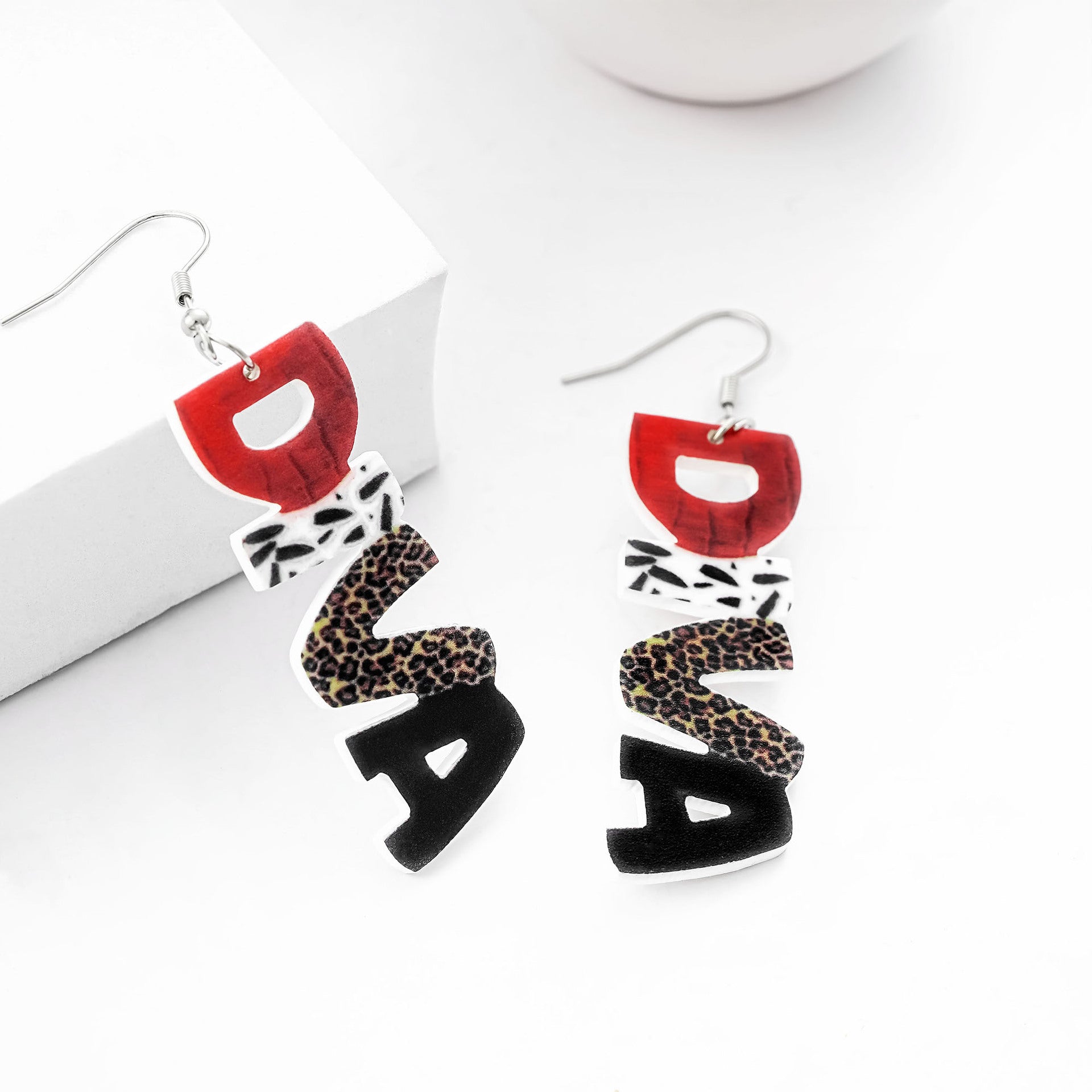 Wholesale  acrylic earrings wine glass bottle shape earrings