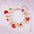 Wholesale  bracelet cute  summer cherry love strawberry pearl crystal bracelet