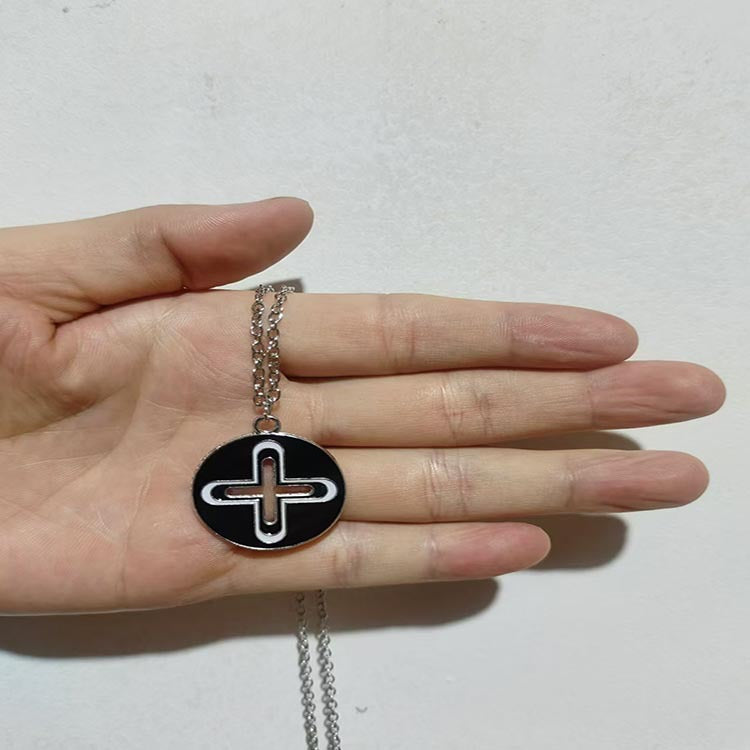 Wholesale Stainless Steel Cross Colorful Pendant Necklace