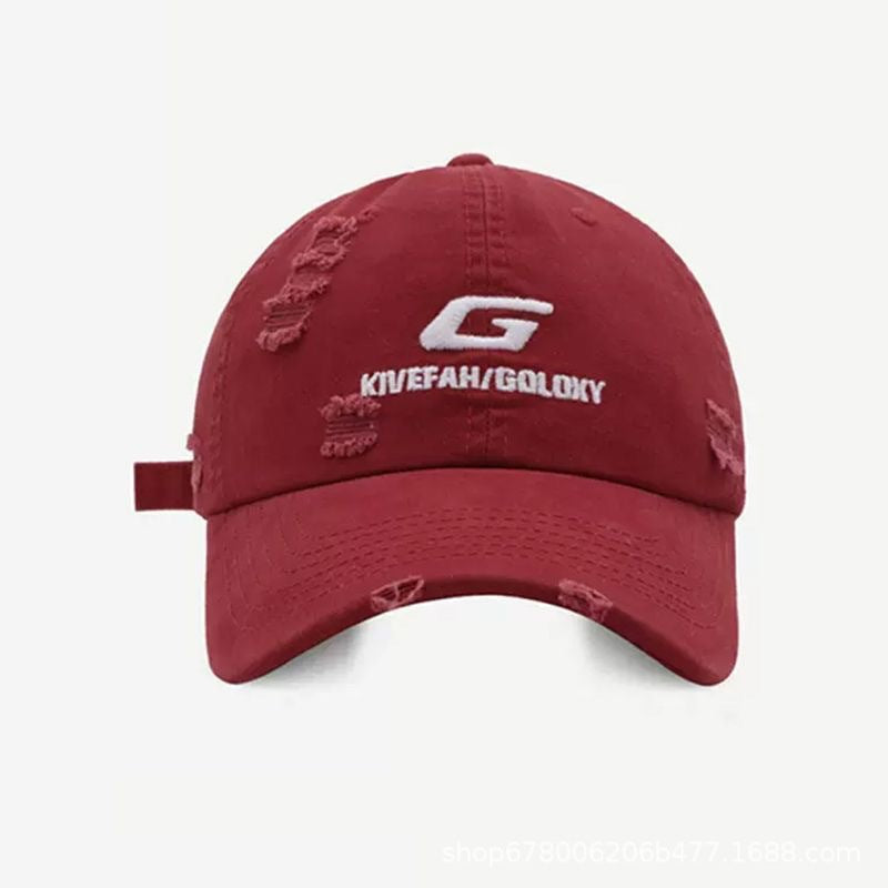 Wholesale Ripped Hip Hop Embroidery Cotton Hat Baseball Cap ACC-HT-HuiYu001