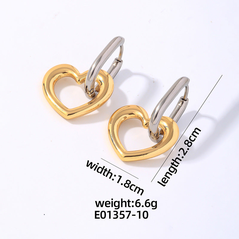 Wholesale Stainless Steel Earrings Toggle Love Earrings ACC-ES-MOXI004