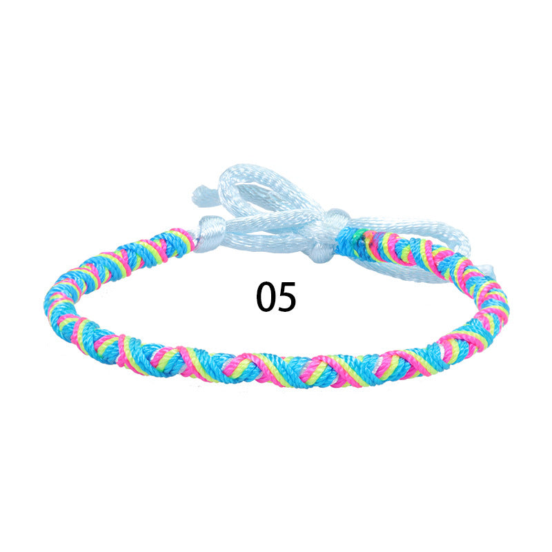 Wholesale Bohemian Style Colorful Hand-woven Rope Wear Bracelet