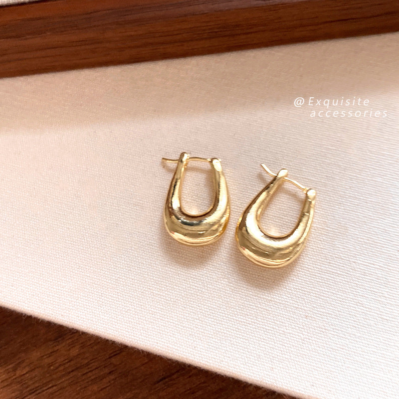 Wholesale  U-shaped light luxury earrings