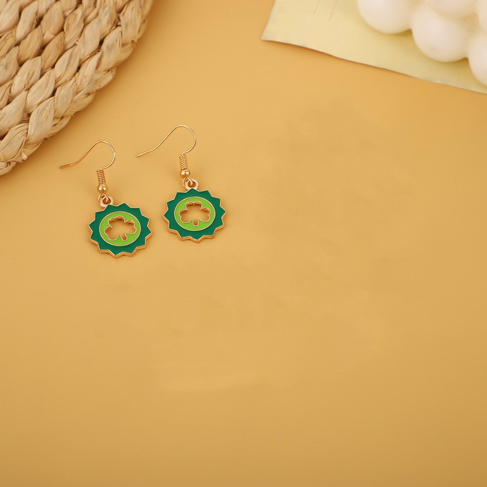 Wholesale St. Patrick's Day Irish Alloy Earrings