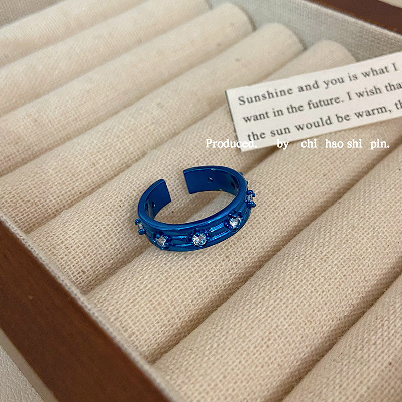 Wholesale  Blue Clover ring