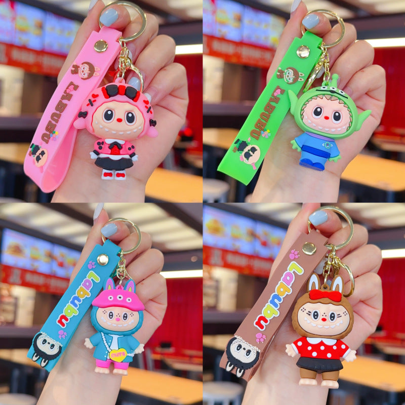 Wholesale Cute cartoon silicone keychain