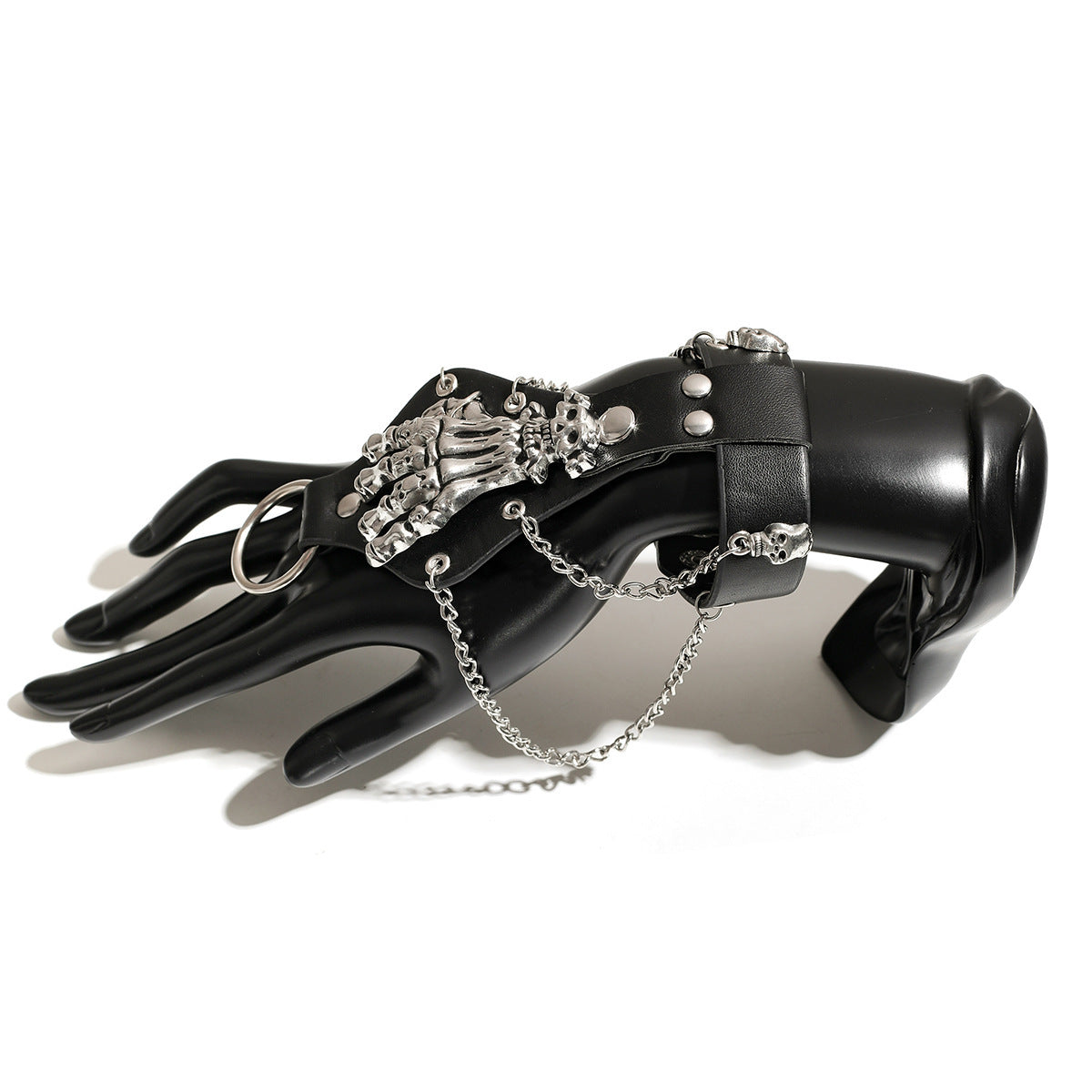 Wholesale Punk rivet skeleton retro goth men' s bracelet