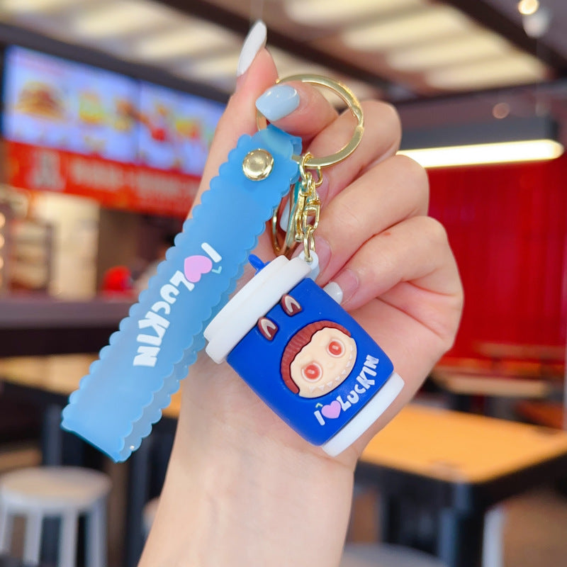 Wholesale Cute cartoon silicone keychain