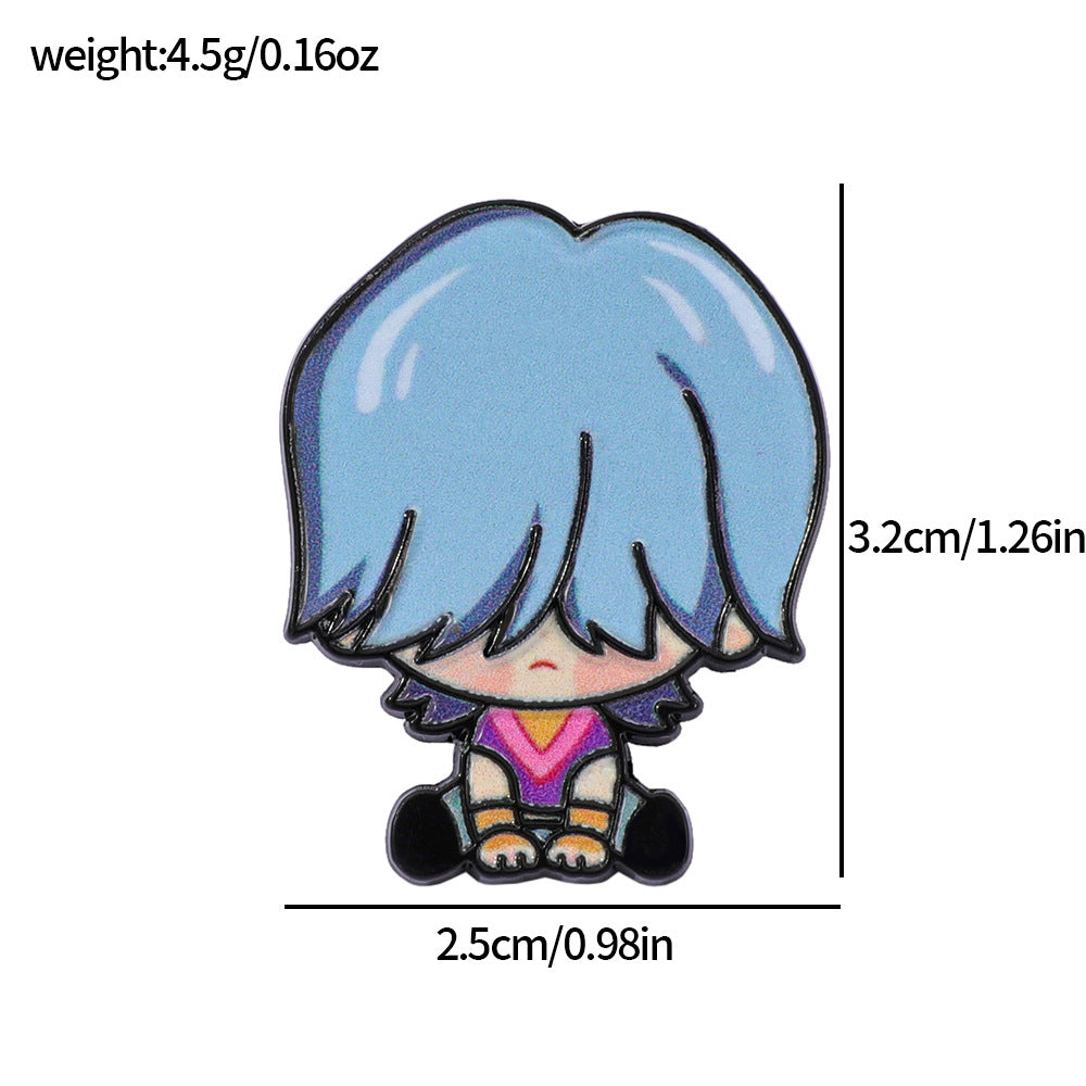 Wholesale Cartoon kpop metal badge alloy printing brooch