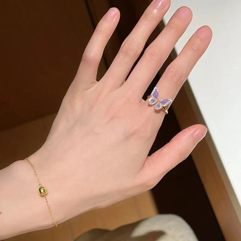 Wholesale Alloy  Unique Style Accessible Butterfly Ring