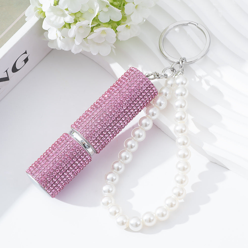 Wholesale  Diamond-Encrusted 5ml Creative  Keychain