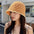 Wholesale Straw Hollow Fisherman Hat Bucket Hat