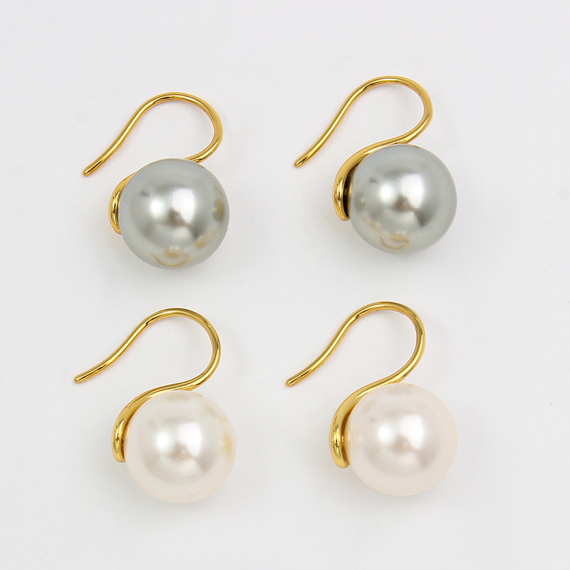 Wholesale Grey Pearl Earrings