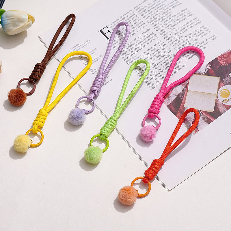 Wholesale Cloth Woven Lanyard Colorful Minimalist Keychain Strap,  Everyday Use for Phone Water Bottle