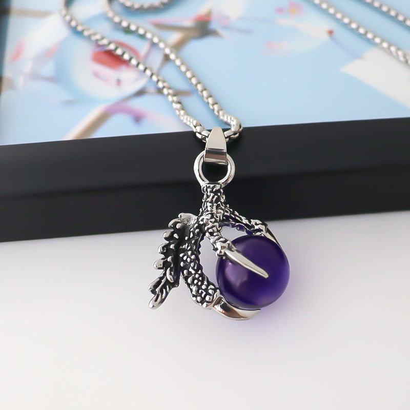 Wholesale Fashion dragon claw  pendant  necklace