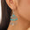Wholesale  bohemian Retro ethnic style turquoise dangle earrings