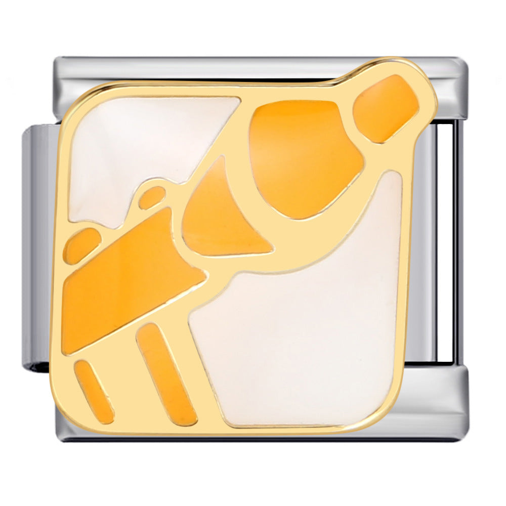 Wholesale Italian Charm Bracelet 9mm DIY Splicing Removable Stainless Steel Composable Bracelet