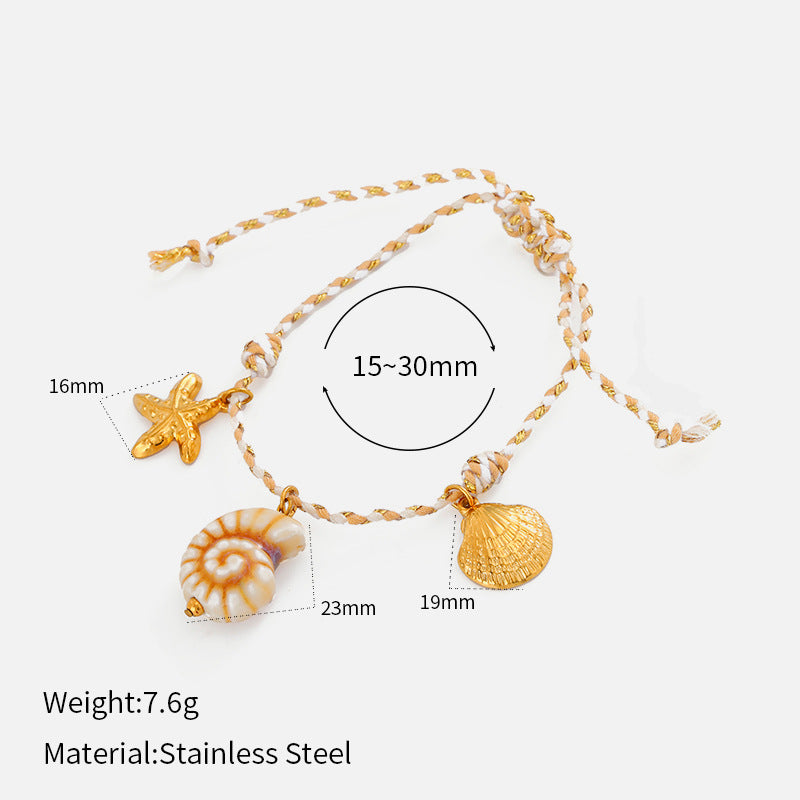 Wholesale dopamine woven stainless steel necklace