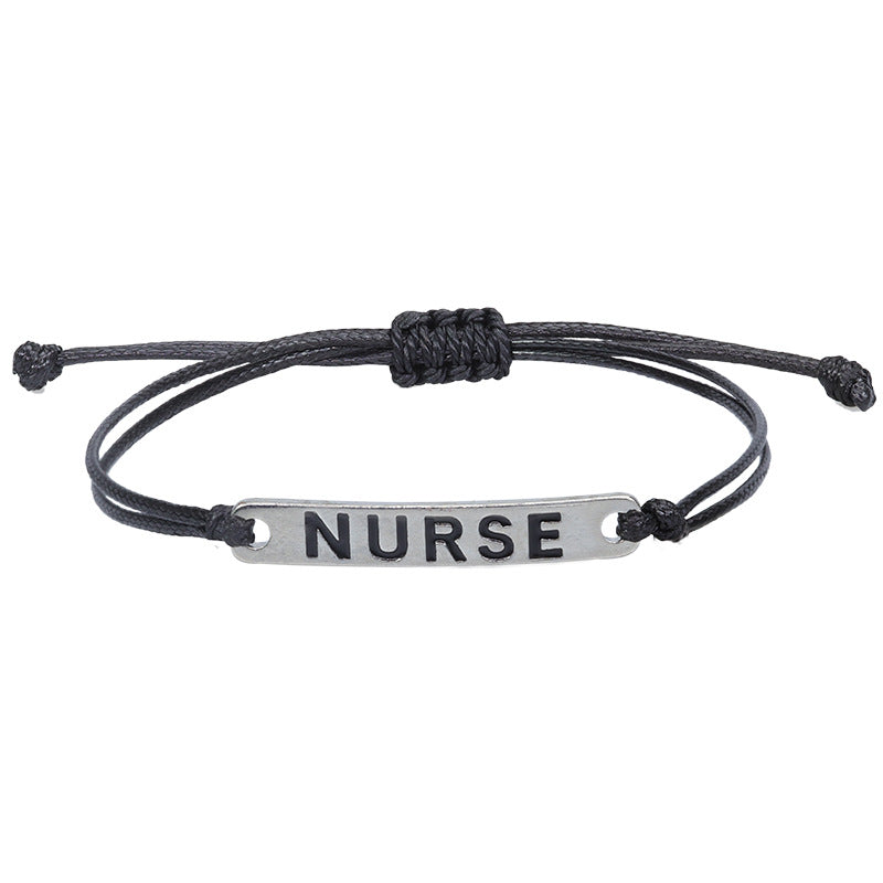 Wholesale  nurse ECG woven bracelet stet