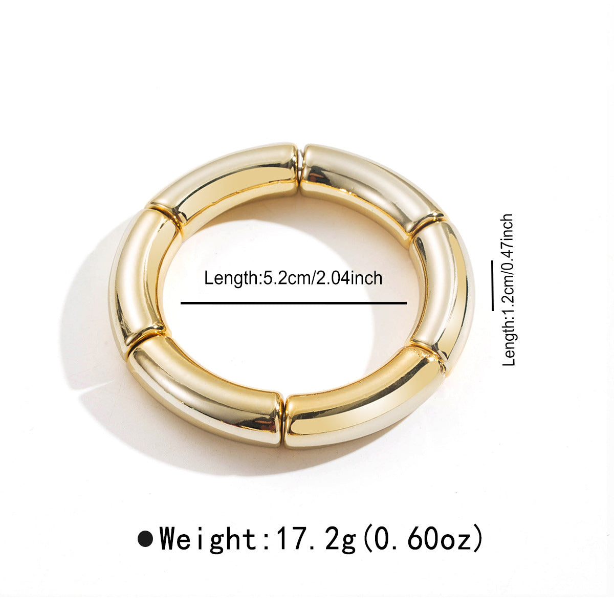 Wholesale niche resin bamboo elastic bracelet simple color splicing elbow bracelet