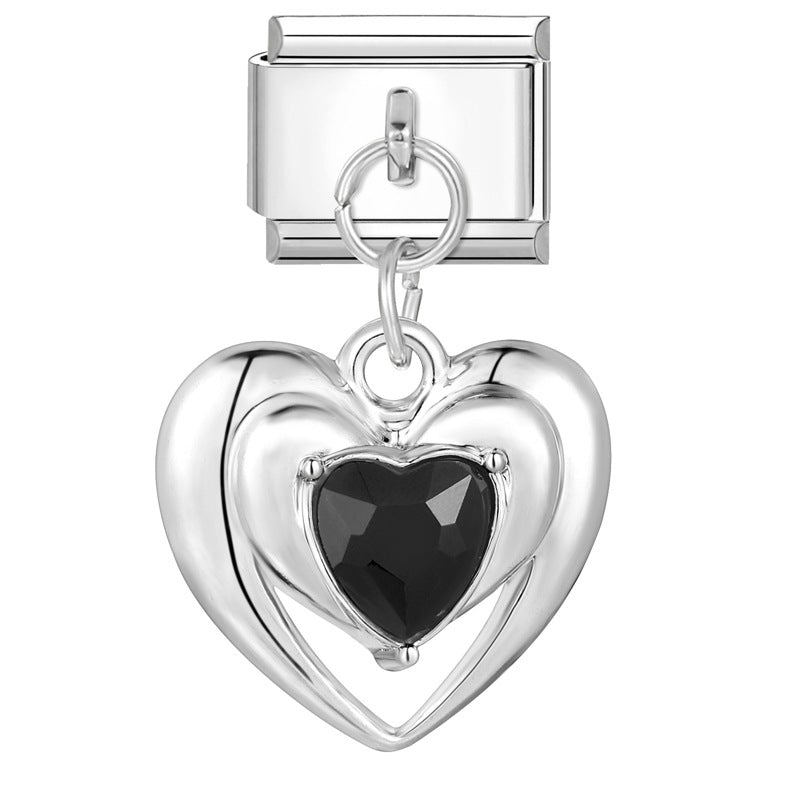 Wholesale Italian handmade pendant butterfly flower DIY jewelry