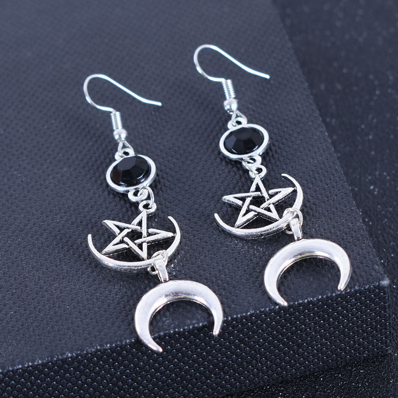 Wholesale Bohemian Vintage Sun and Moon Earrings