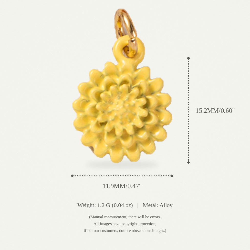 Wholesale Alloy Floral Pendant Charms 3D Lily DIY Necklace Jewelry Making Accessory Stylish Gift For Party Boutique Resale