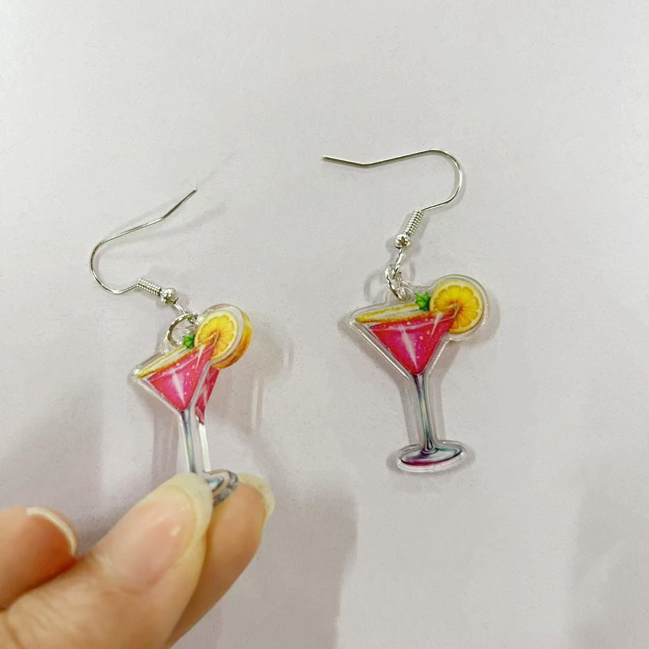 Wholesale  Juice 2D Acrylic Earrings